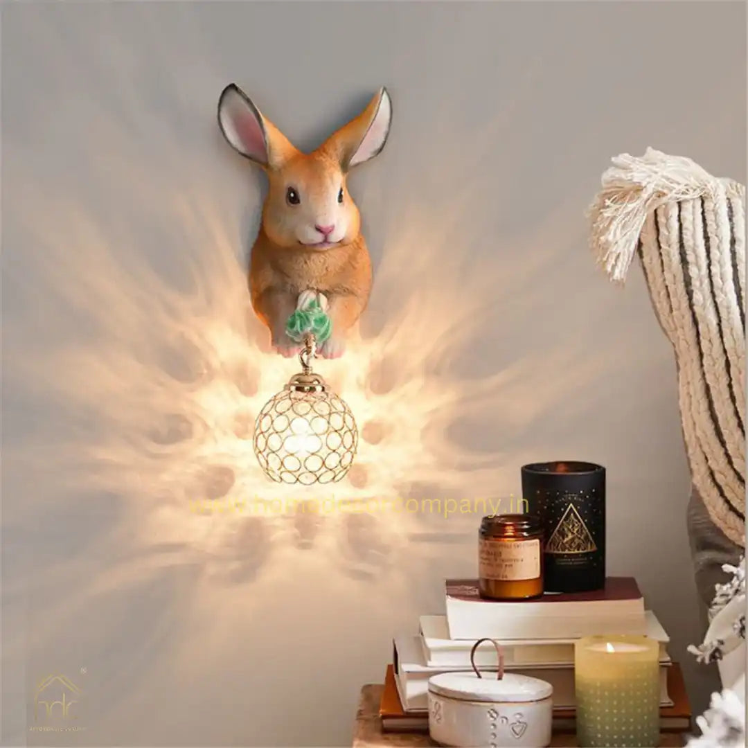 Hdc Cute Brown Mouse Wall Sconce for Childrens Room Bedroom Nursery Kids Lights