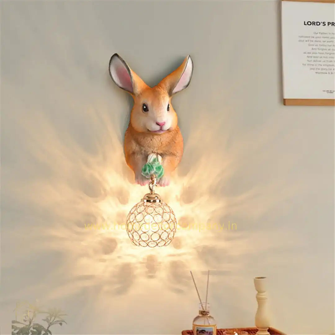 Hdc Cute Brown Mouse Wall Sconce for Childrens Room Bedroom Nursery Kids Lights