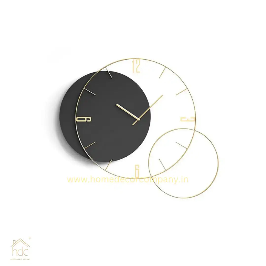Hdc Latest Design Metal Luxury Wall Clock Dinner Room Bedroom & Office Wall Mounted Decorative Wall Clock & Wall Art - HDC Lights