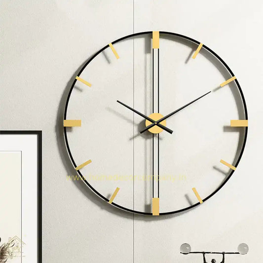 Hdc Creative Scandinavian Living Room Personalized Wall Clock Gear Type Decorative Large Clock Metal Decorative Wall Clock - HDC Lights