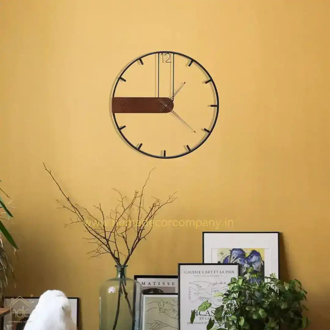 Hdc Large Wall Clock Round Minimalism 3D Hollow Decorative for Indoor Home Living Room Decor - HDC Lights