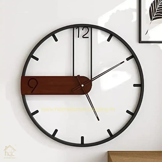 Hdc Large Wall Clock Round Minimalism 3D Hollow Decorative for Indoor Home Living Room Decor - HDC Lights