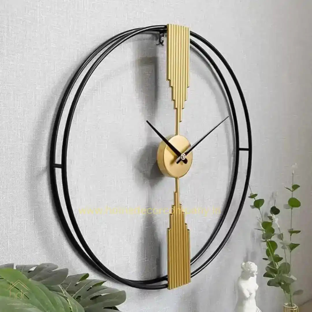 Hdc Modern Fashion Nordic Creative Minimalist Living Room Home Wall Decoration Art Metal Clock Decor Large Wall Clock - HDC Lights