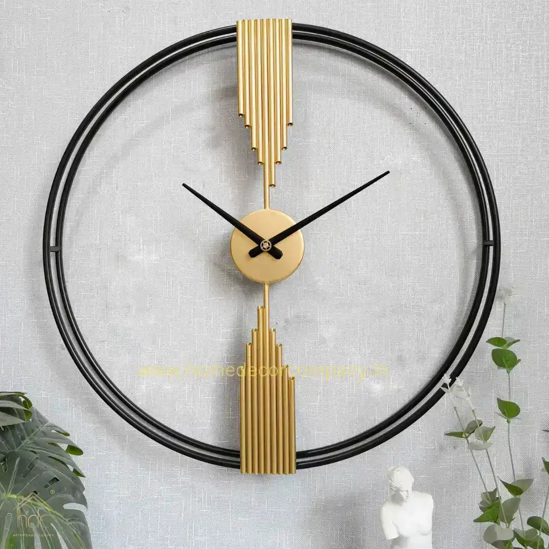 Hdc Modern Fashion Nordic Creative Minimalist Living Room Home Wall Decoration Art Metal Clock Decor Large Wall Clock - HDC Lights