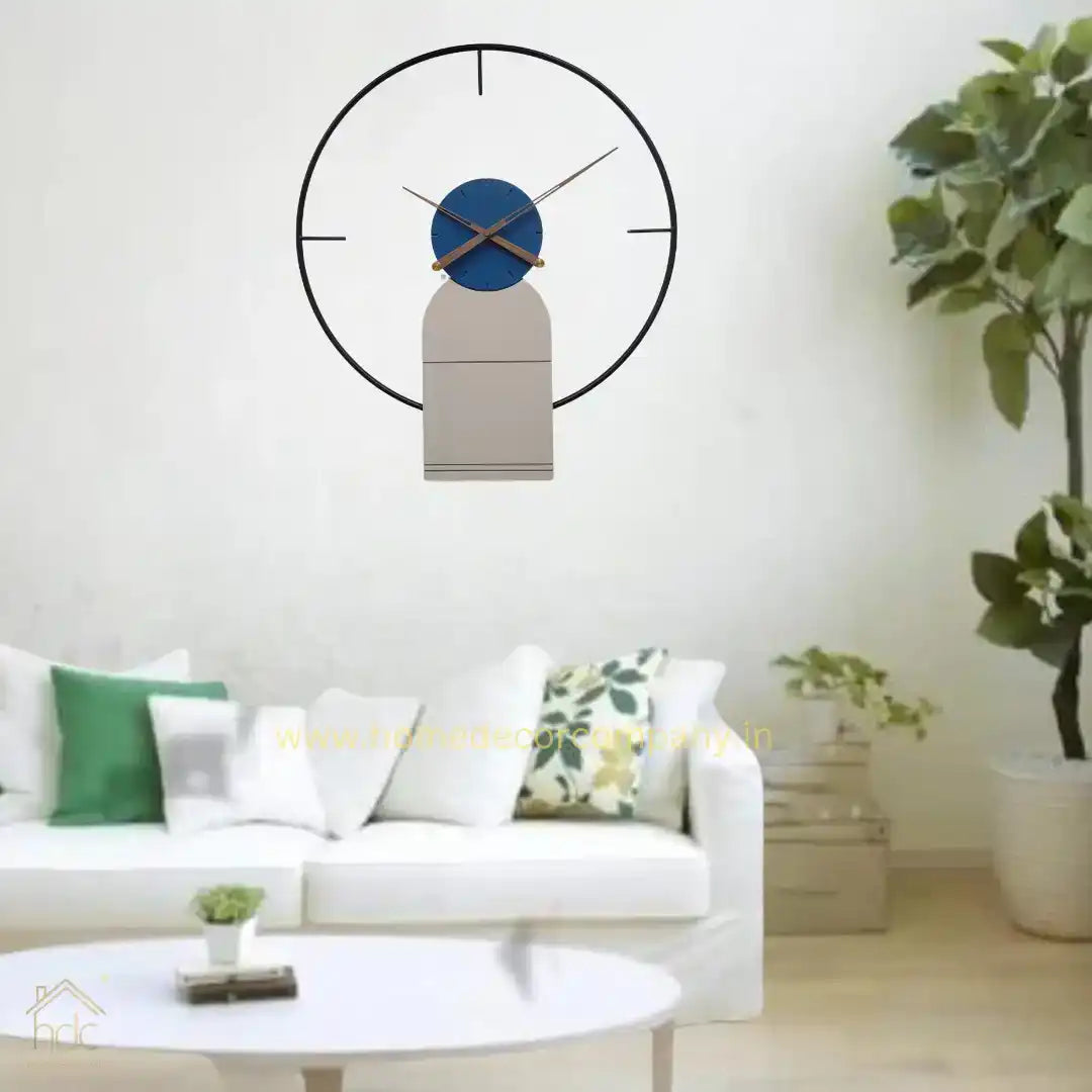 Hdc Durable Metal Wall Watch Clocks Living Room,Modern Wood Concrete ClocksHome Decor,CNC Cutting Clock Silent Movement