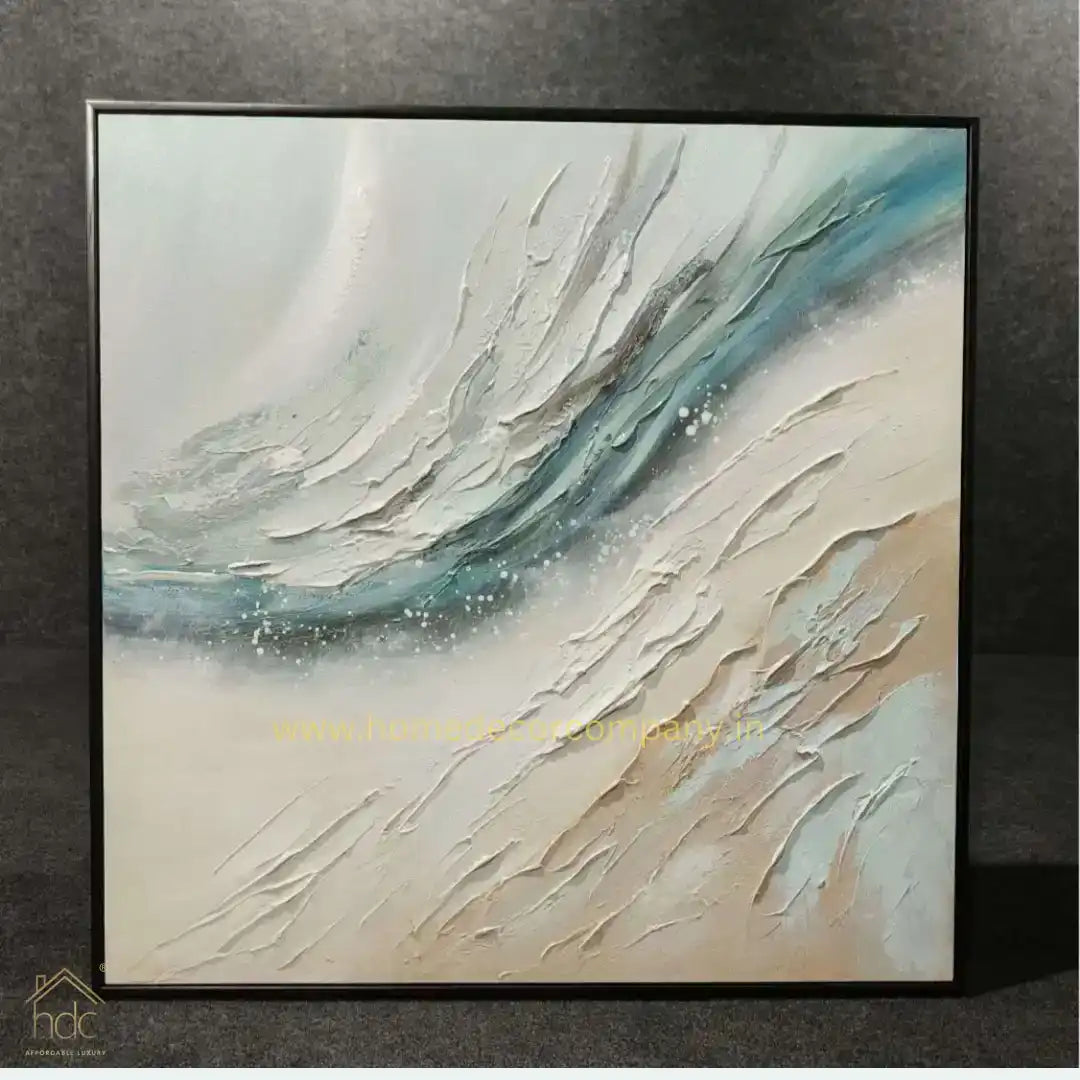 HDC Exclusive Hand Crafted Texture Handmade Painting Modern Living Room Abstract Painting Minimalist art 80*80 CM - HDC Lights