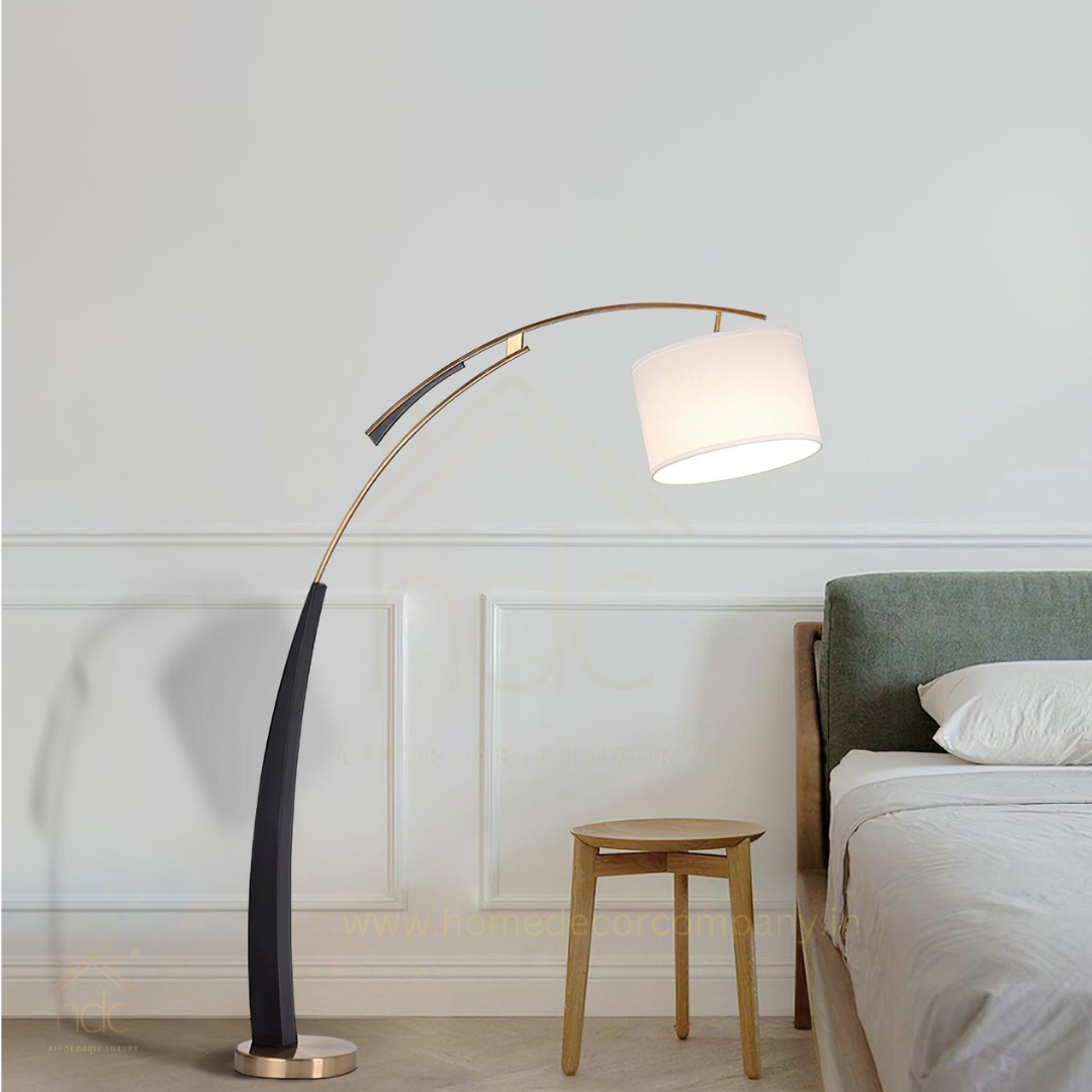 HDC Nordic Modern Style Large Standing LED Floor Lamp Minimalist Design E27 for Living Room Bedroom Corner Decor Bedside Lighting