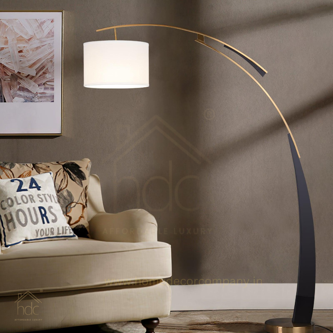 HDC Nordic Modern Style Large Standing LED Floor Lamp Minimalist Design E27 for Living Room Bedroom Corner Decor Bedside Lighting