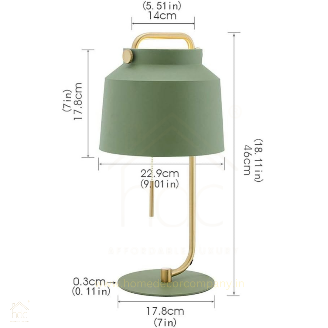 Hdc Moden Green Light Luxury Creative Bedside Table Lamp