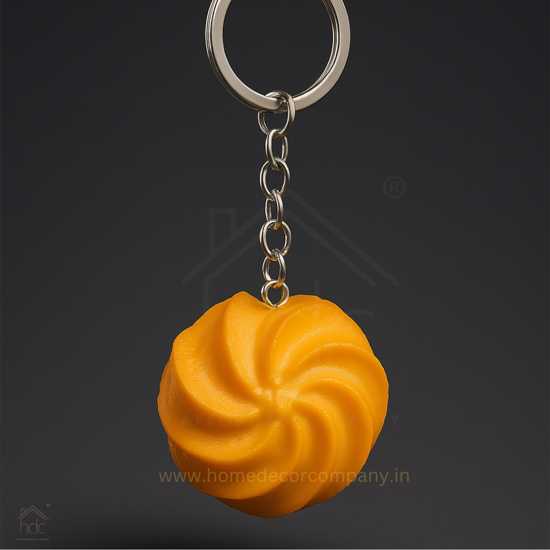 HDC Swirl Cookie Keyring | Cute Foodie-Inspired Accessory