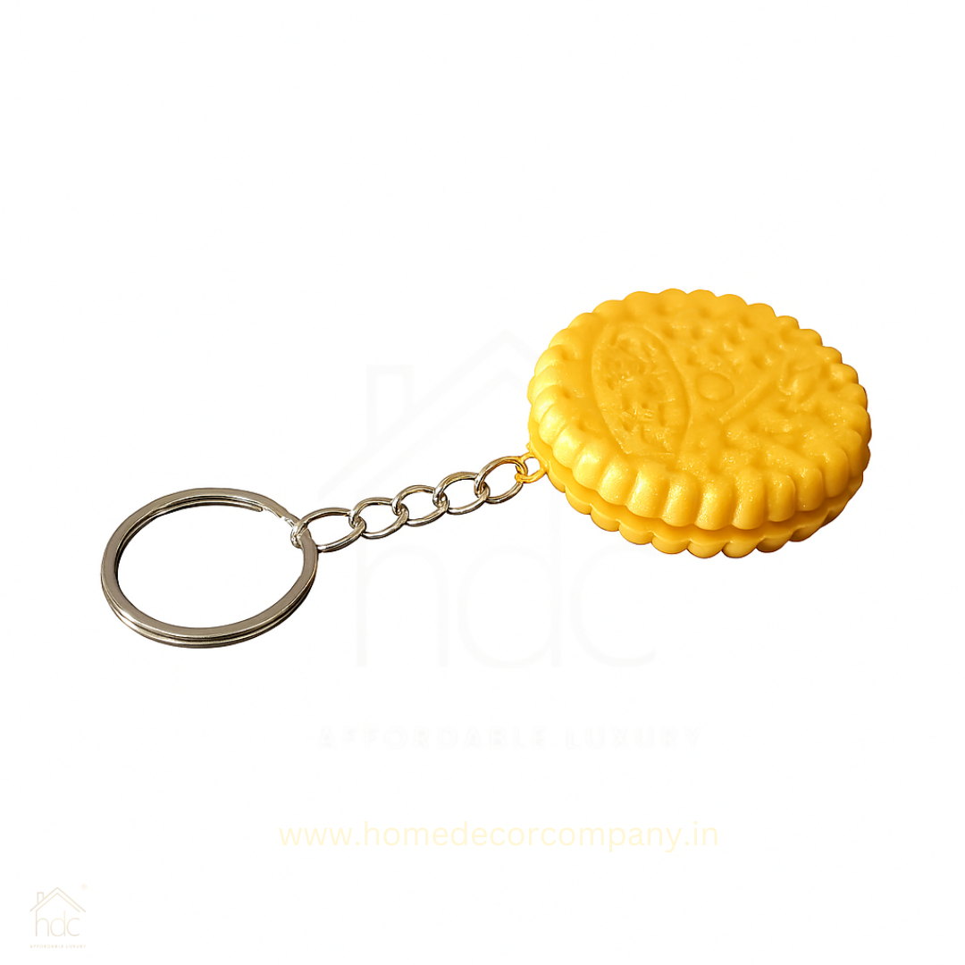 HDC Cream Biscuit Keyring | Fun & Quirky Food Accessory