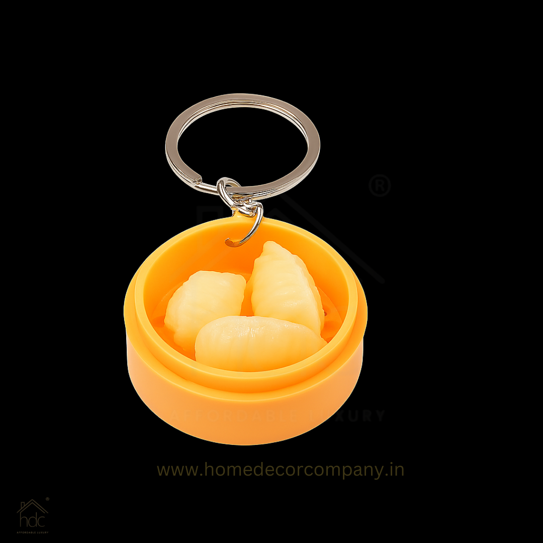 HDC Mini Dim Sum Basket Keyring | Cute Food Lover’s Accessory