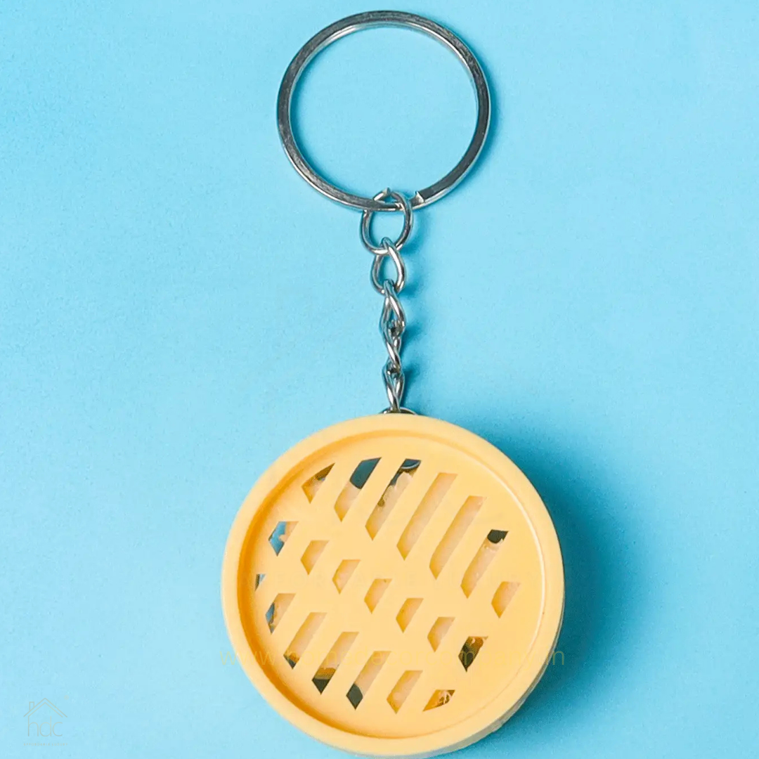 HDC Mini Wonton Basket Keyring | Cute Asian Food Keychain