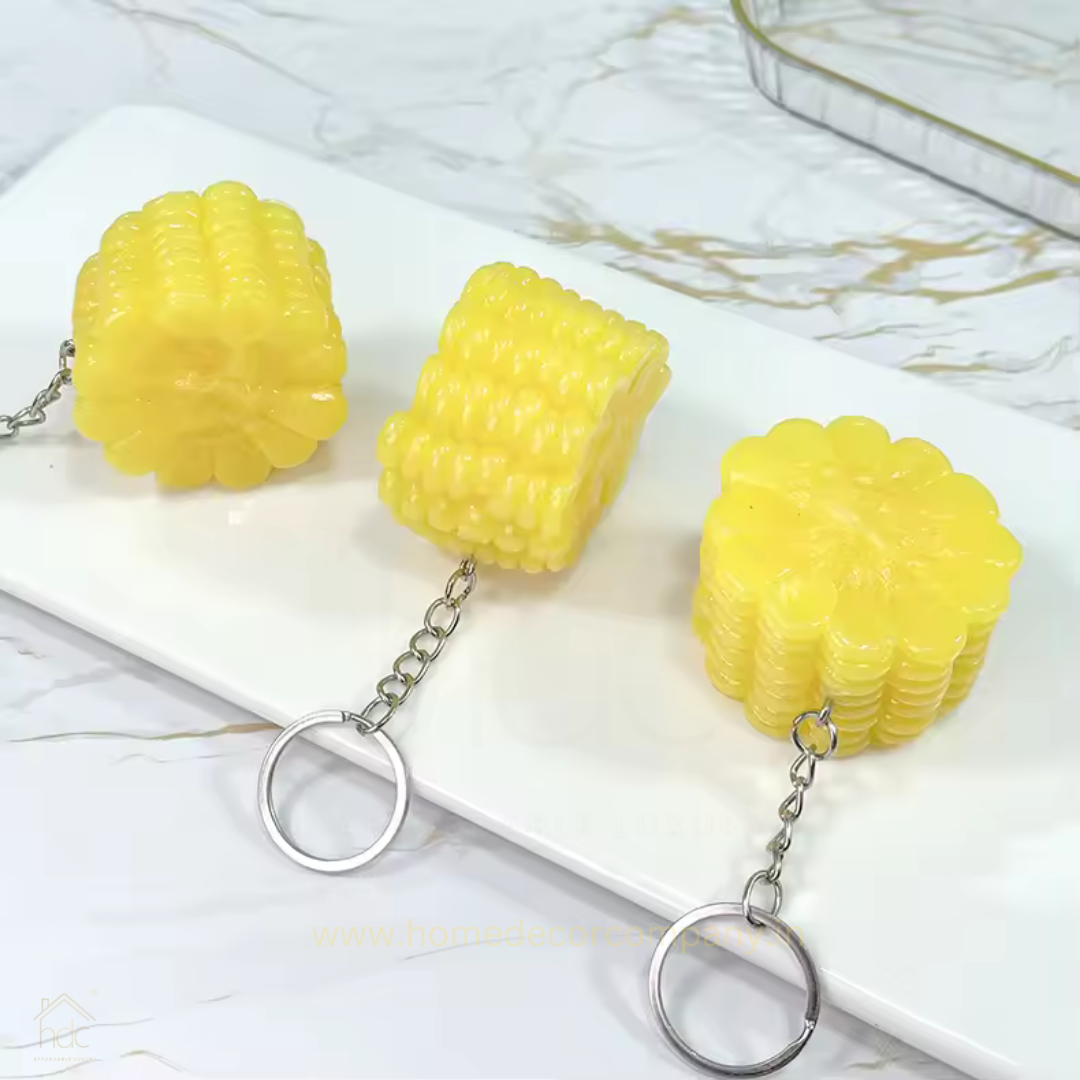 HDC Mini Corn Cob Keyring | Fun & Quirky Foodie Accessory