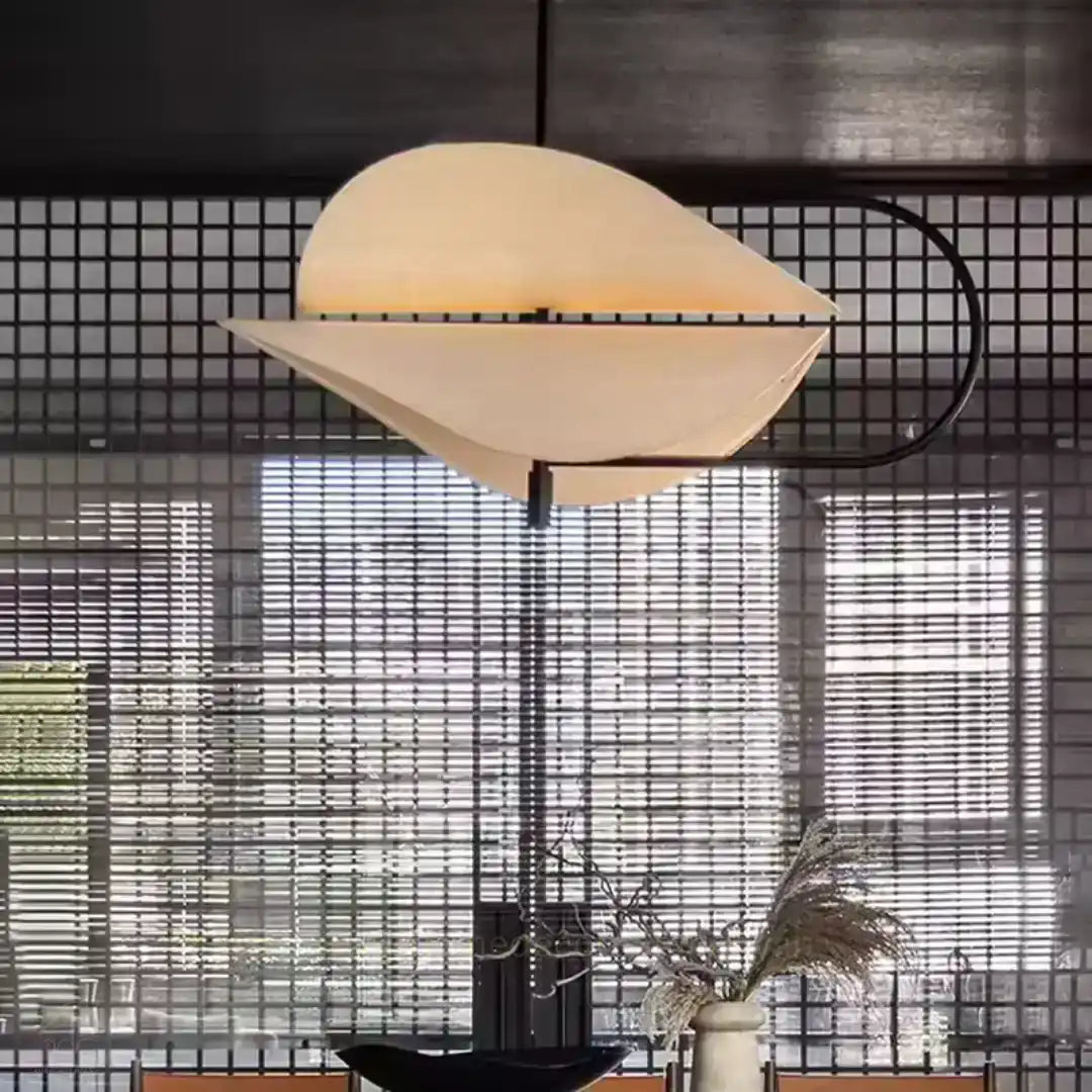Hdc Modern Japanese Style Nordic Fabric Led Chandelier Living Dining Bedroom Pendant Light Indoor Lighting Fixtures
