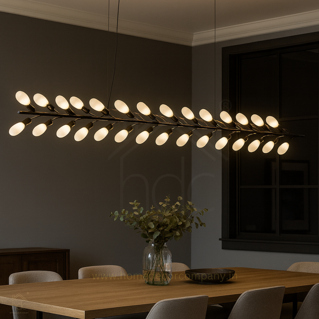 Hdc Modern 33 Light Branch Linear Chandelier Sculptural LED Pendant Light