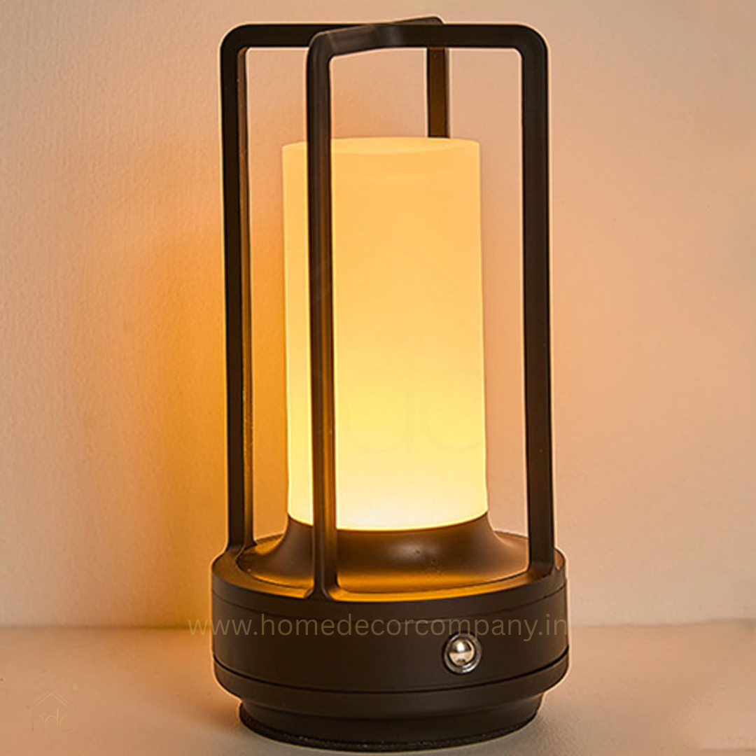 Hdc Modern Minimalist Rechargeable LED Table Lamp Warm White Cordless Touch Control for Home Decor Bedside Dining