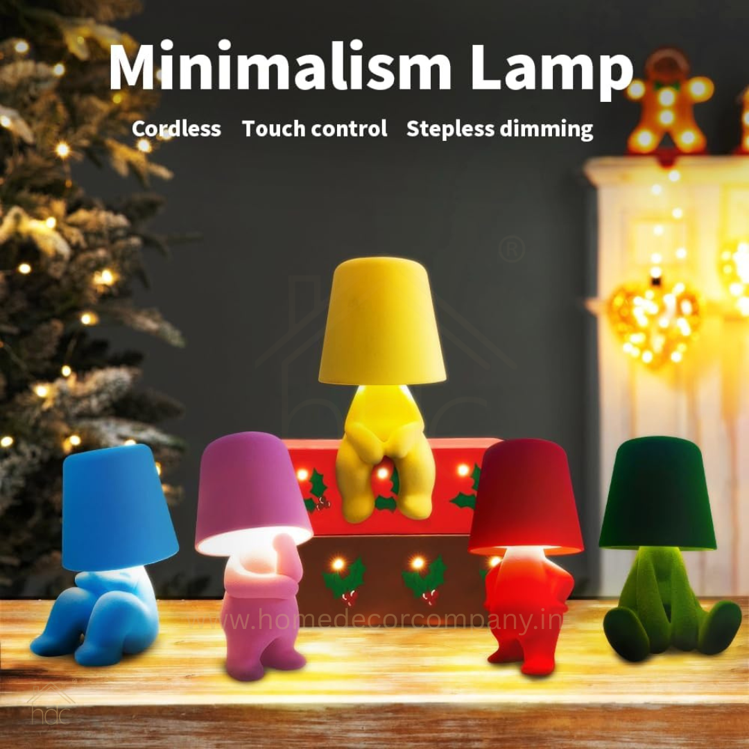 Hdc Little Modern Table Lamp for Bedroom: Rechargeable Cute Light for Kids, Teens - Gift for Birthday Christmas