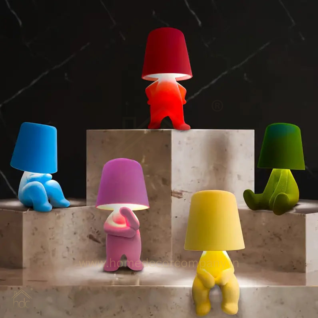 Hdc Little Modern Table Lamp for Bedroom: Rechargeable Cute Light for Kids, Teens - Gift for Birthday Christmas