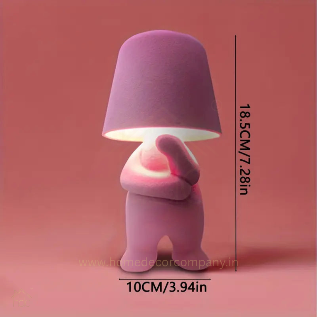 Hdc Little Modern Table Lamp for Bedroom: Rechargeable Cute Light for Kids, Teens - Gift for Birthday Christmas