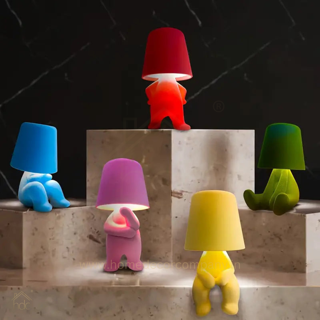 Hdc Little Modern Table Lamp for Bedroom: Rechargeable Cute Light for Kids, Teens - Gift for Birthday Christmas