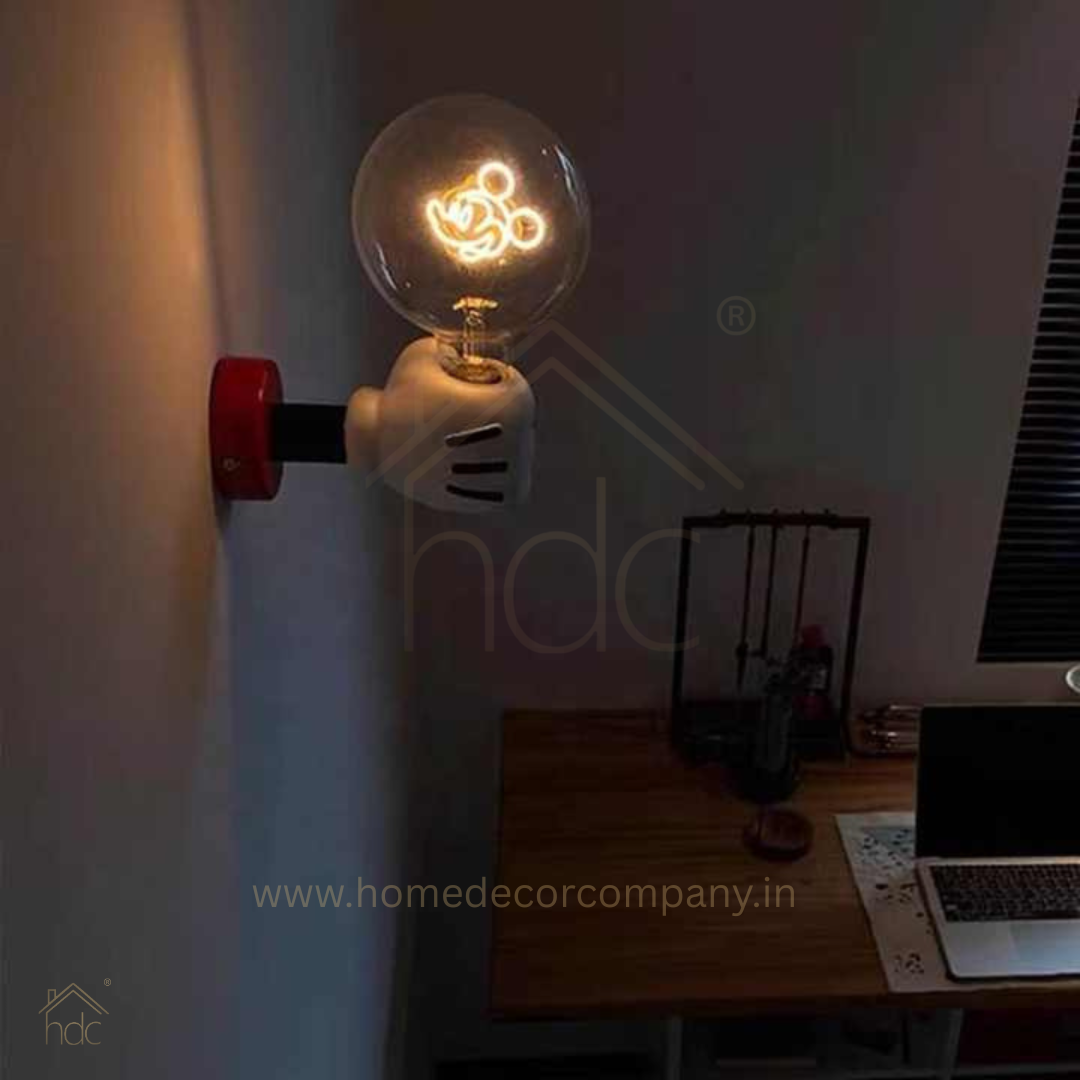 Hdc Modern Mickey Mouse Handheld Cartoon Minimalist Night Light for Children's Bedroom Personalized Creative Bedside Wall