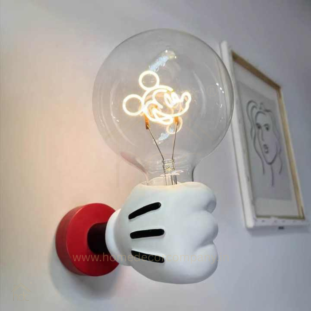 Hdc Modern Mickey Mouse Handheld Cartoon Minimalist Night Light for Children's Bedroom Personalized Creative Bedside Wall