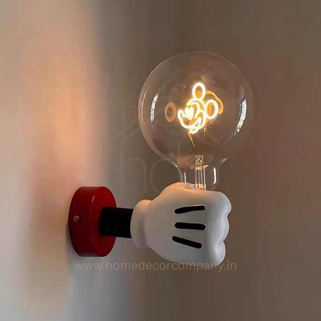 Hdc Modern Mickey Mouse Handheld Cartoon Minimalist Night Light for Children's Bedroom Personalized Creative Bedside Wall