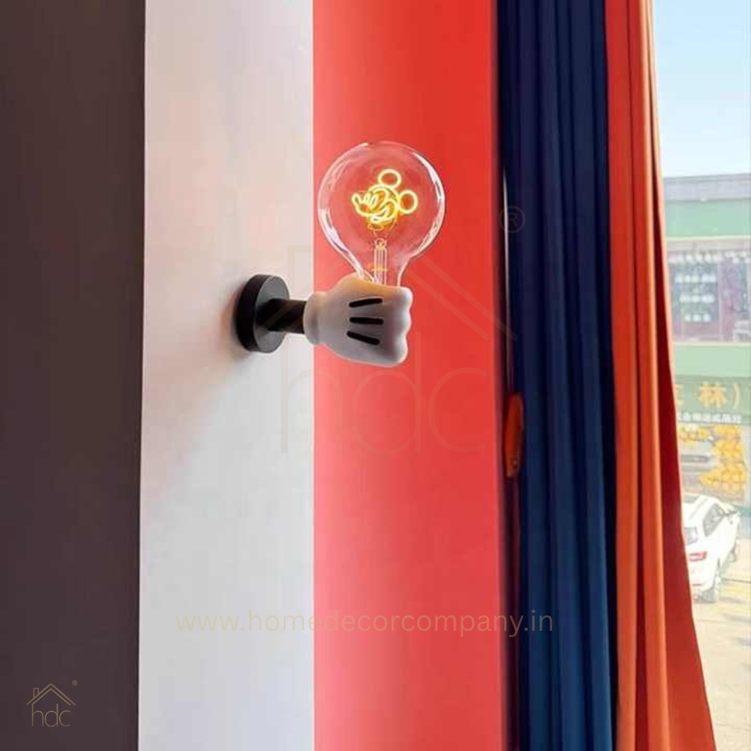 Hdc Modern Mickey Mouse Handheld Cartoon Minimalist Night Light for Children's Bedroom Personalized Creative Bedside Wall