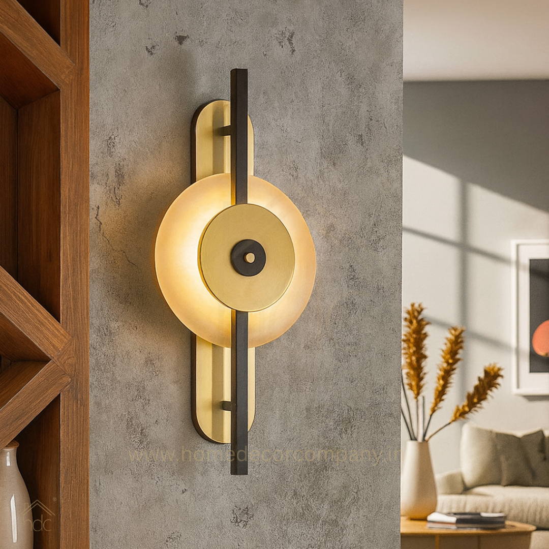 Hdc LED 450MM Marble Gold Wall Light Living Dining Bedside Light