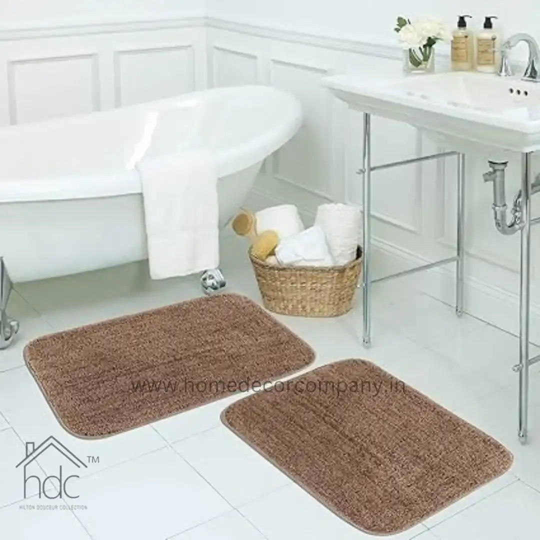 Hdc Anti Slip Microfiber Bath Mat Colour (Beige)