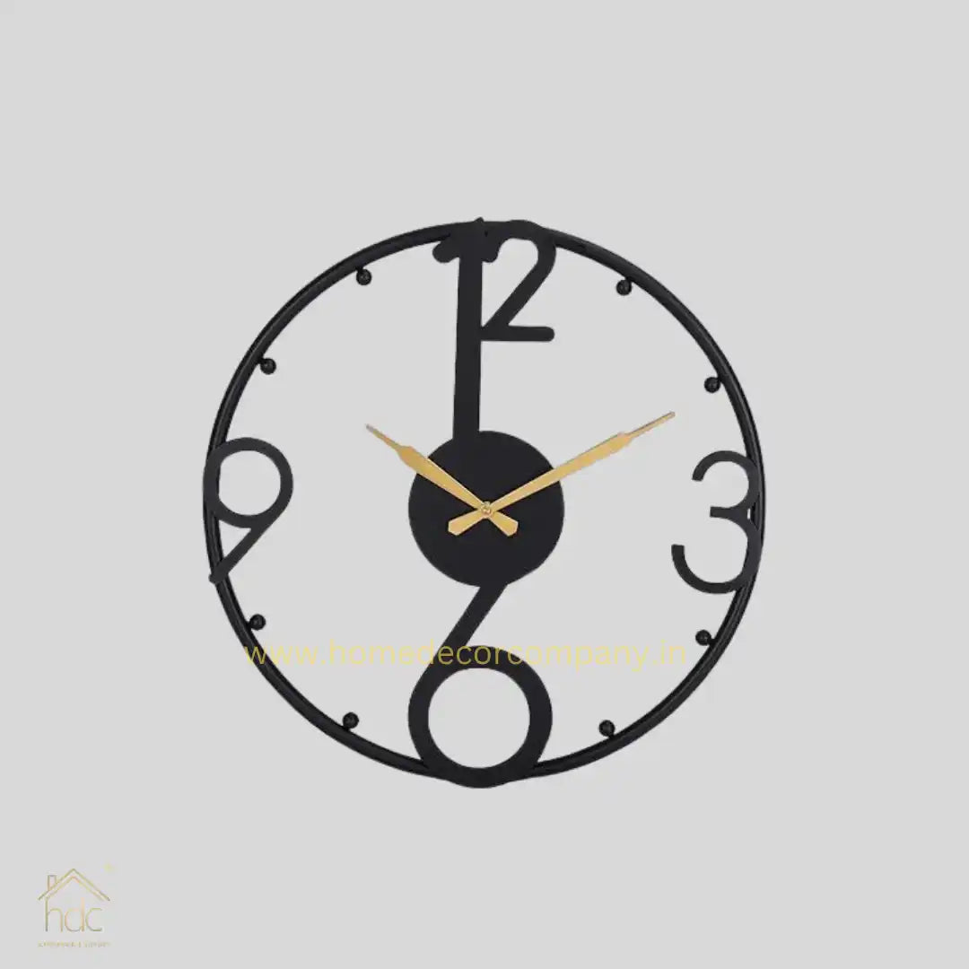 Hdc Metal Figures Themed Roman Modern Time Piece Large Hanging Decorative Wall Analog Clock with Sculpture Art