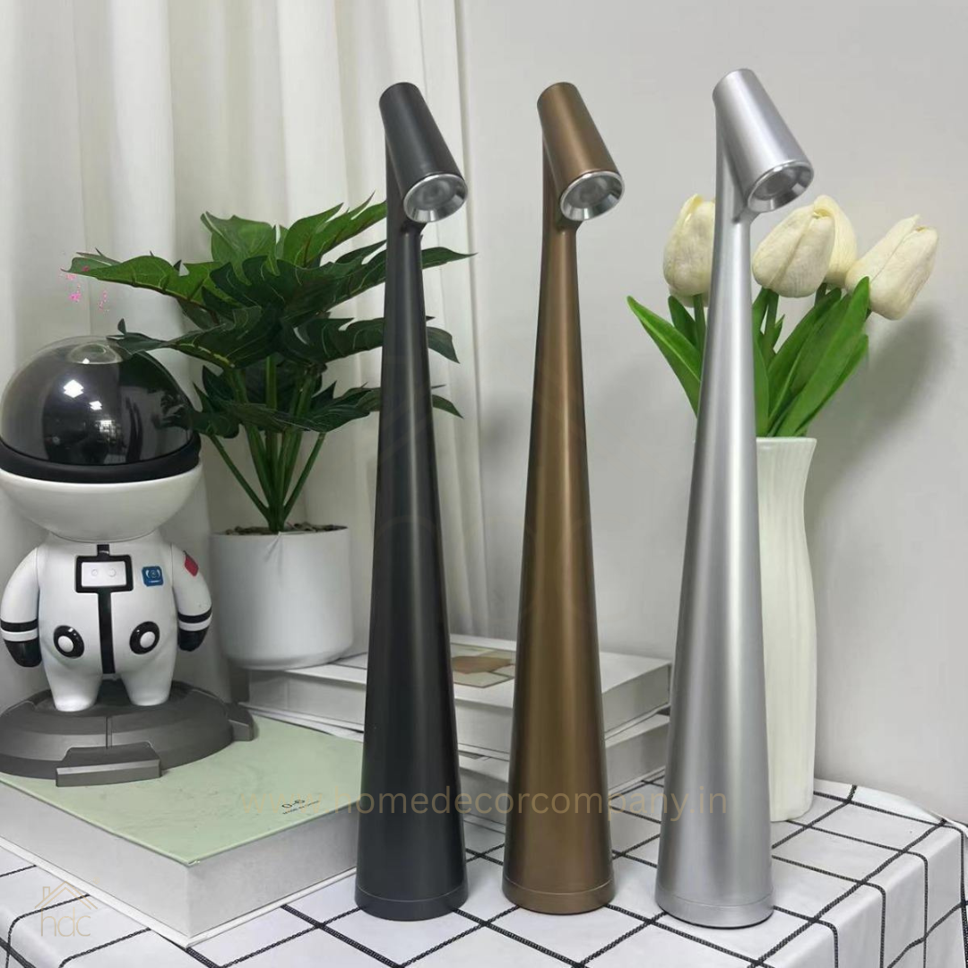 HDC Creative New Portable Charging Desk Lamp Three Level Adjustment Aluminium Atmosphere Wireless Portable Table Light