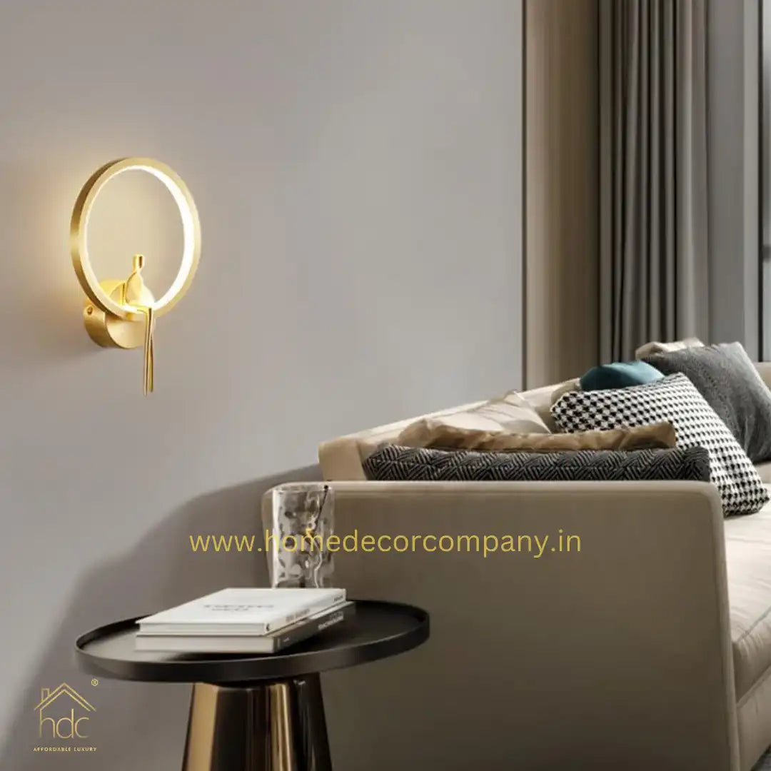 HDC LED Modern Brass Sconce Lighting for Living Room, Bedroom, Hallway, Stairs