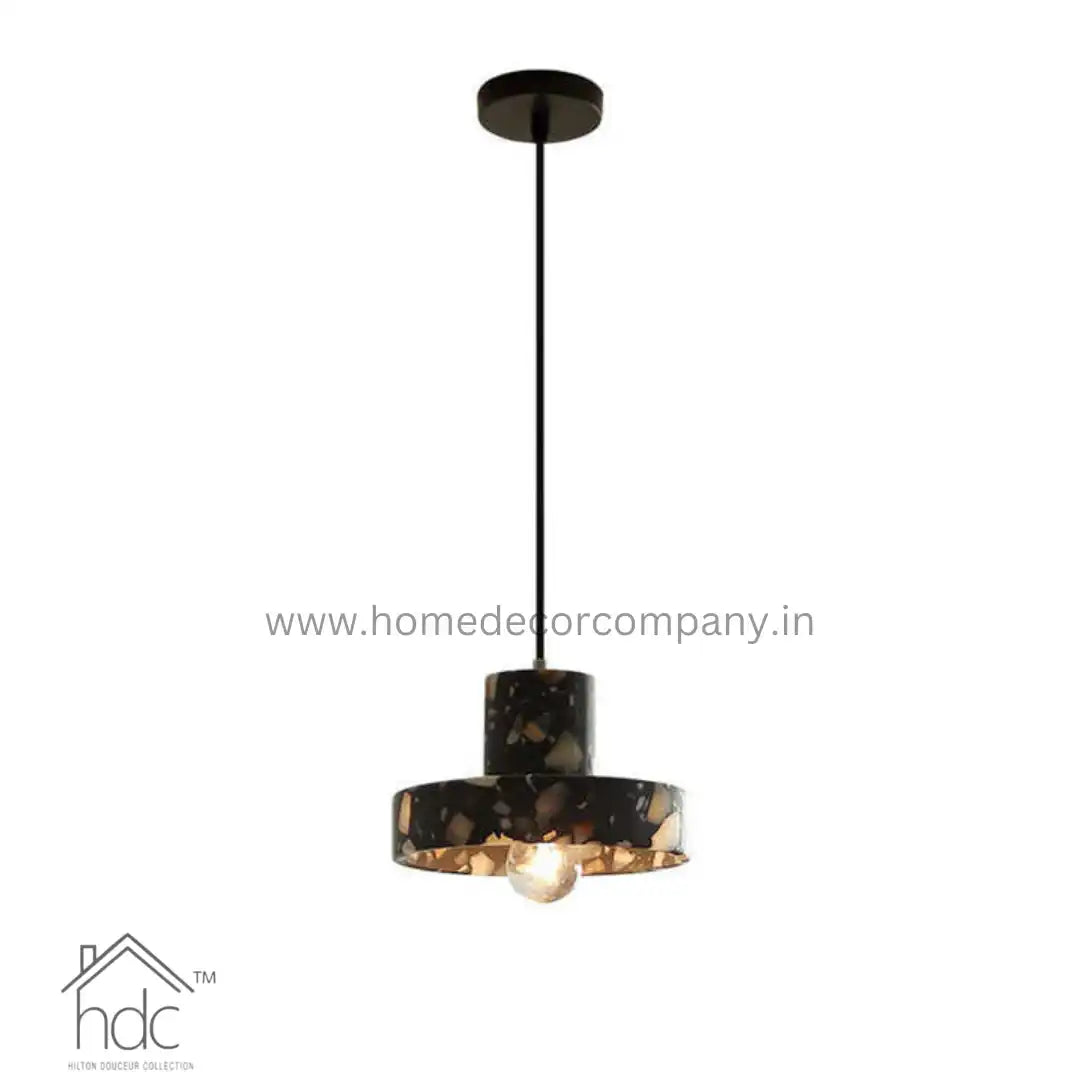 Hdc Modern Terrazzo Concrete Pendant Lamp for Living Room, Dining