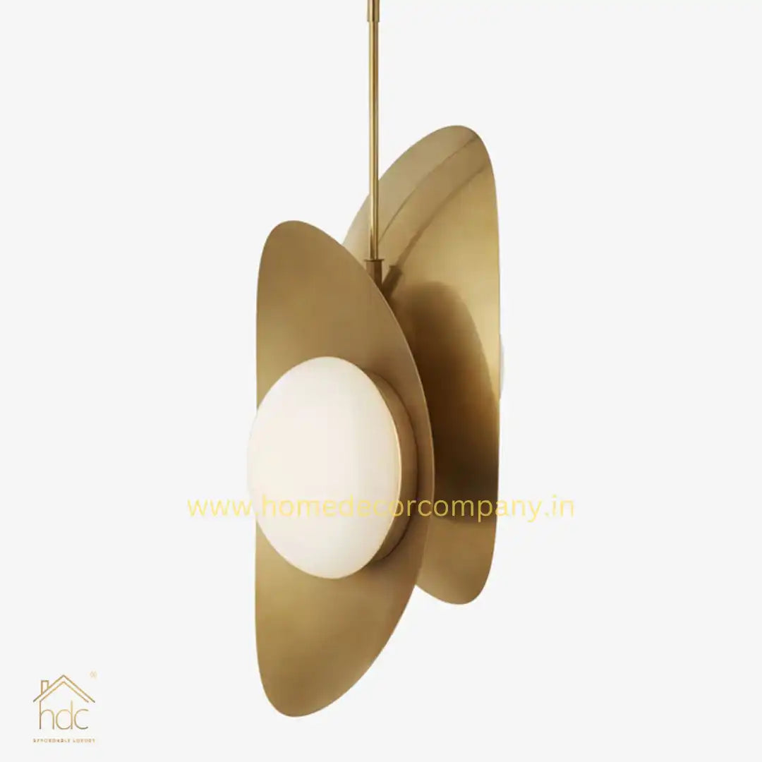 HDC Frosted Glass 2 Lights Postmodern Style Hanging Pebble Pendant Light