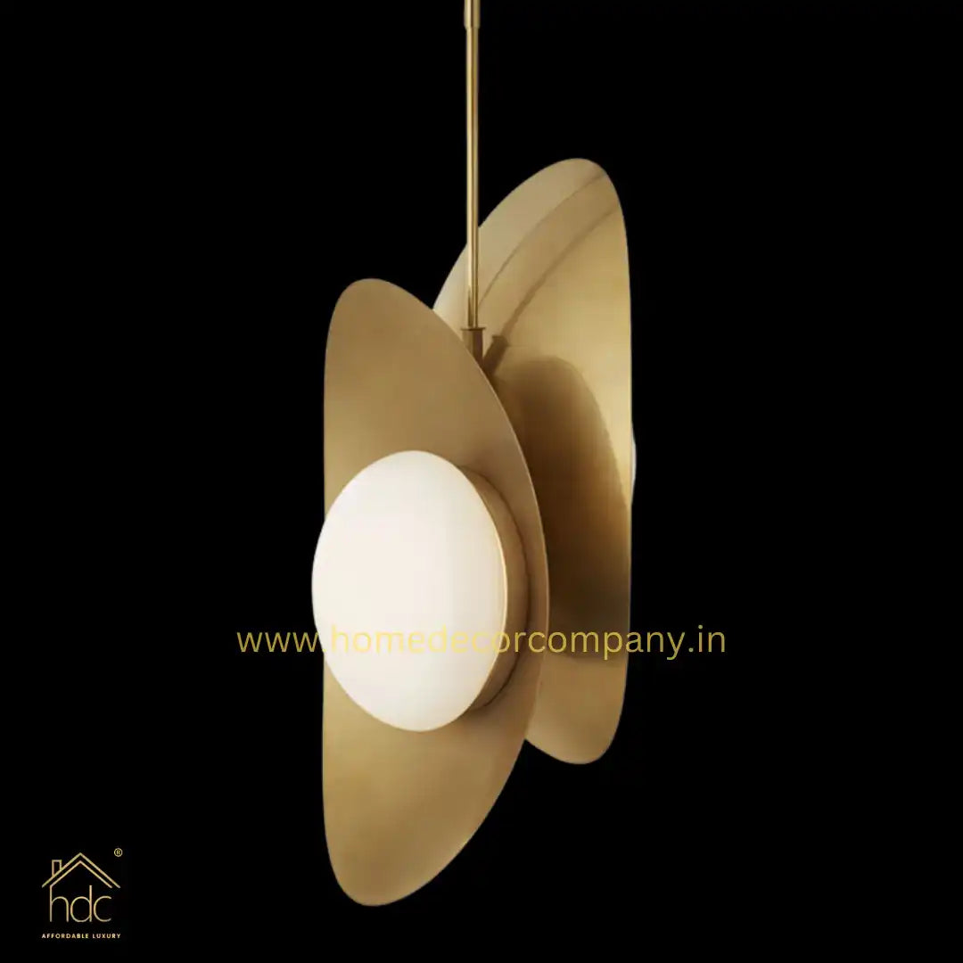HDC Frosted Glass 2 Lights Postmodern Style Hanging Pebble Pendant Light