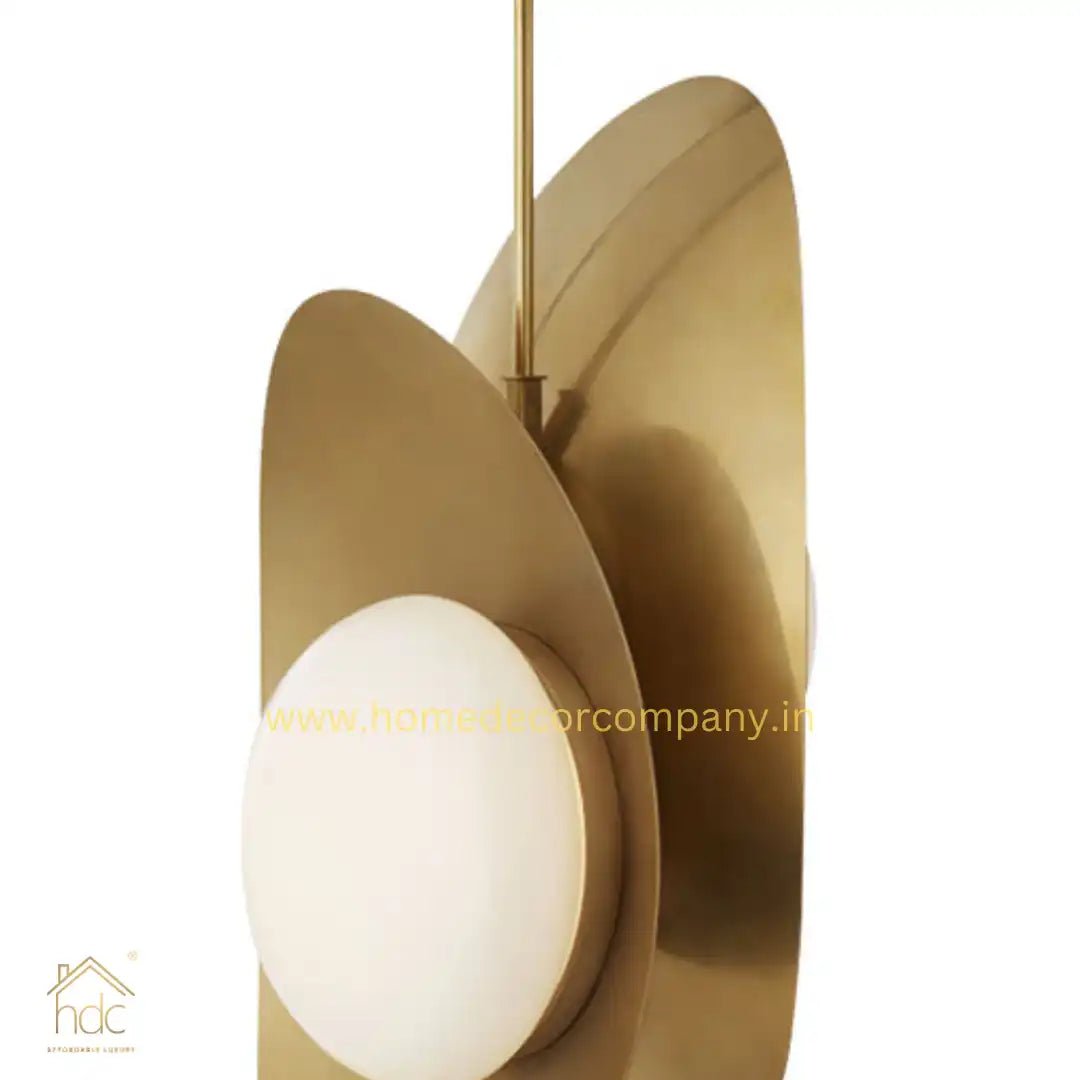 HDC Frosted Glass 2 Lights Postmodern Style Hanging Pebble Pendant Light