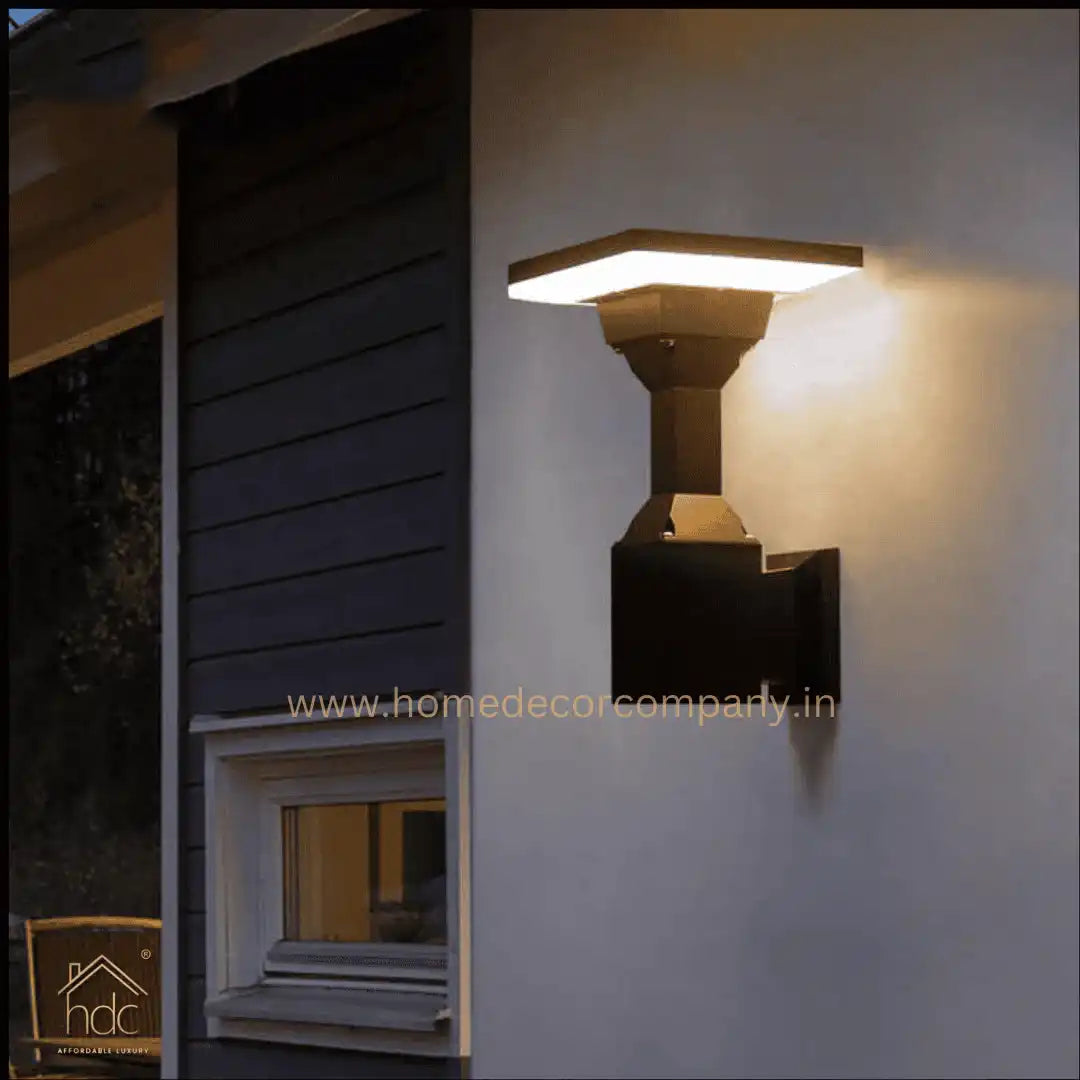 Hdc Led Outdoor Wall Light Fixture Black Wall Waterproof Lights Wall Mount - Warm White