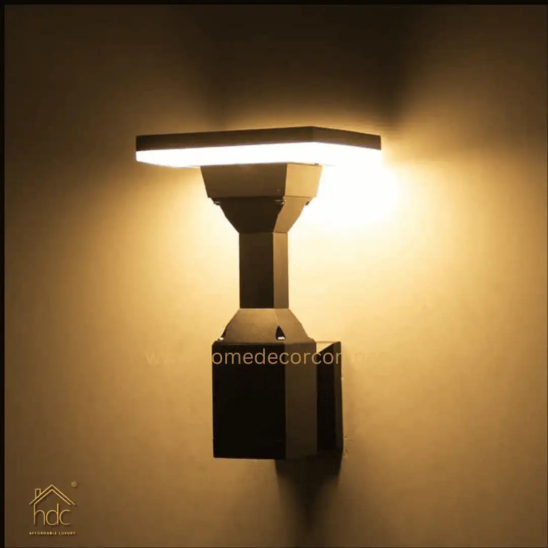 Hdc Led Outdoor Wall Light Fixture Black Wall Waterproof Lights Wall Mount - Warm White