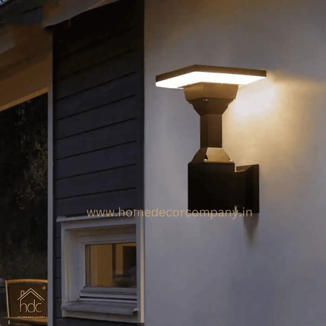 Hdc Led Outdoor Wall Light Fixture Black Wall Waterproof Lights Wall Mount - Warm White