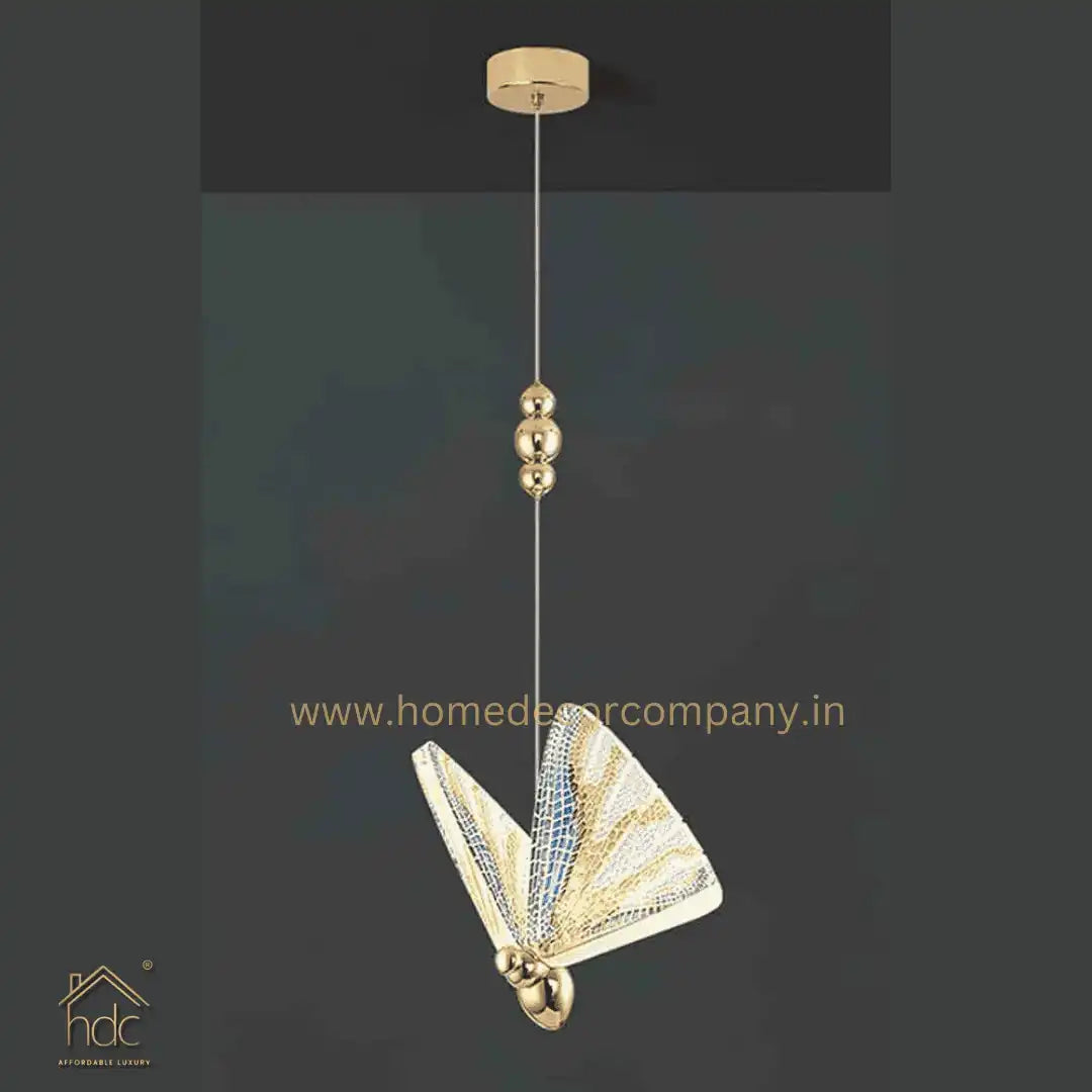 HDC Led 1 Light Multi Butterfly Bedside Hanging Pendant Ceiling Lamp Light Fixture- Tricolor