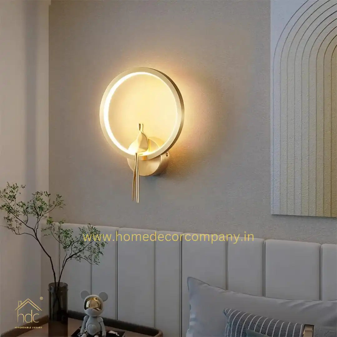 HDC LED Modern Brass Sconce Lighting for Living Room, Bedroom, Hallway, Stairs