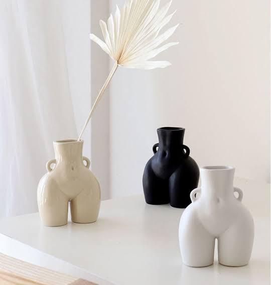 Ladies Butt Vase 8 (White matte) - HDC.IN