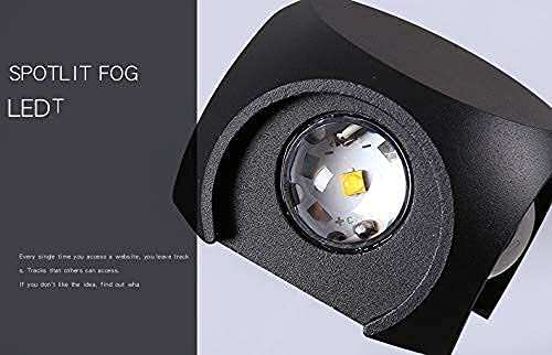 HDC Wall Lights - 12W IP65 Waterproof Wall Lamp – 4 Way Fancy LED Light – Up Down Left Right Wall Light Aluminum Wall Lamps (Warm White) - HDC.IN