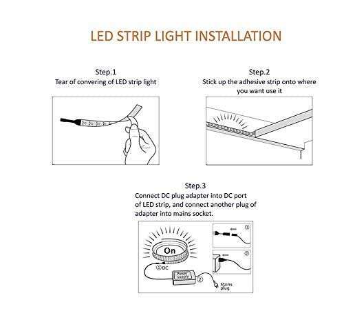 HDC- Led Strip High Lumen Fall Ceiling Light- 2835 Cove Waterproof Light in 5 Meter, 120 LED Per Meter with Power Adapter (Warm White) - HDC.IN