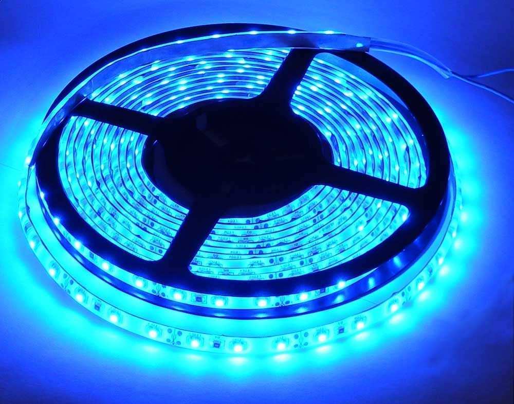 HDC- Led Strip High Lumen Fall Ceiling Light- 2835 Cove Waterproof Light in 5 Meter, 120 LED Per Meter with Power Adapter (Blue) - HDC.IN