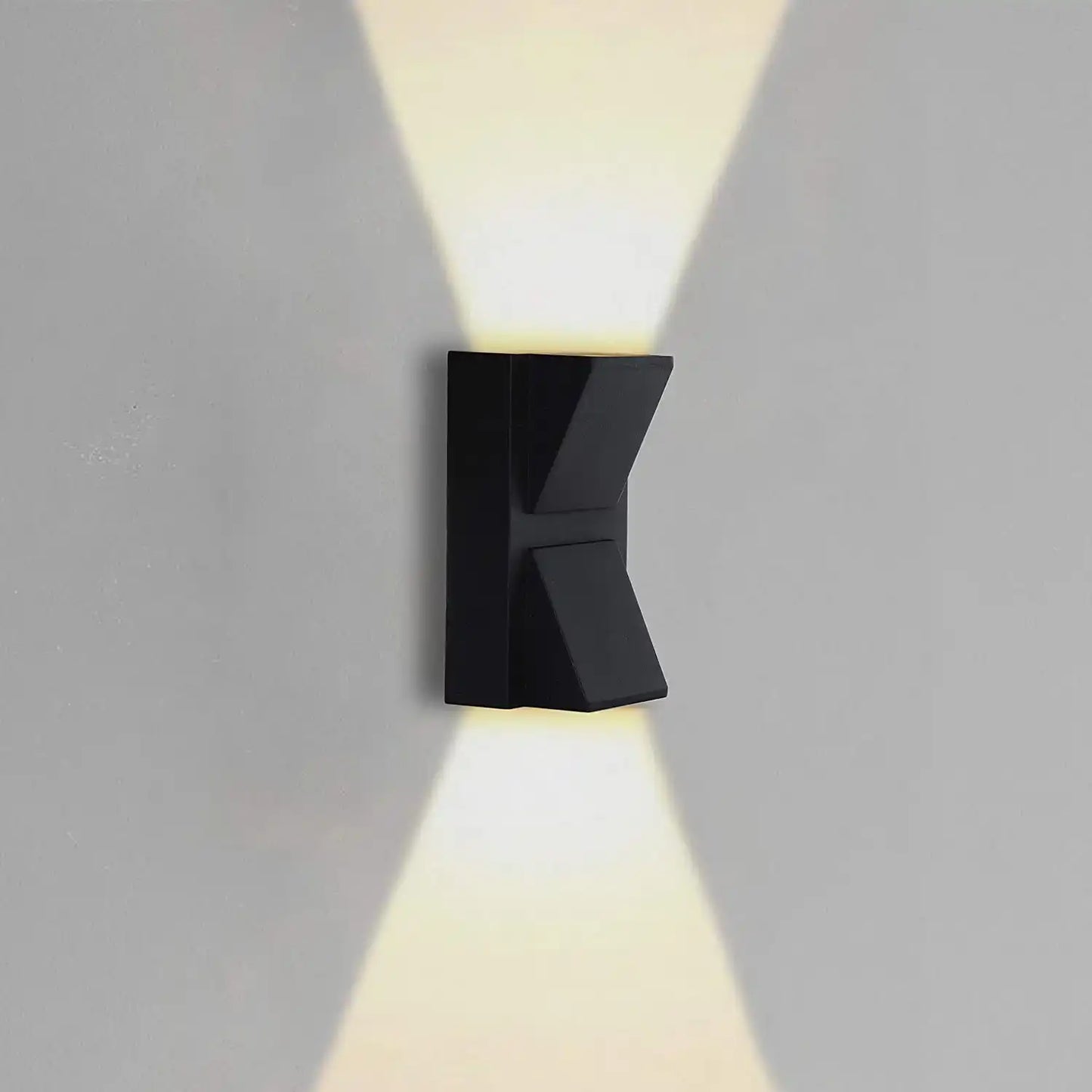 HDC Wall Lights - 6W IP65 Waterproof Wall Lamp - K Shape Fancy LED Light for Wall - Up & Down Wall Lamps (Warm White) - HDC.IN