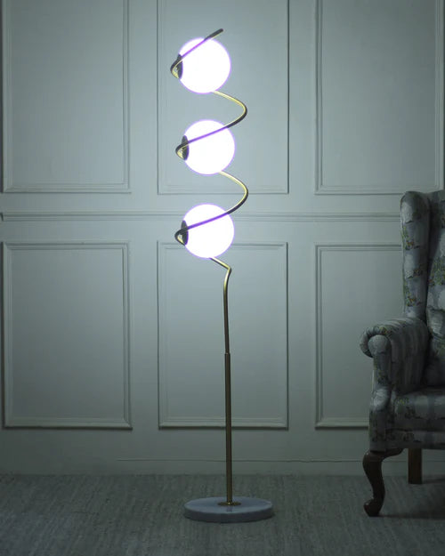 Hdc S Sytle 3 Globe Gold Floor Lamp For Living Room