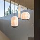 Hdc New Modern Minimalist Black body Silk Fabric long Pendant Lamp For living room bedroom